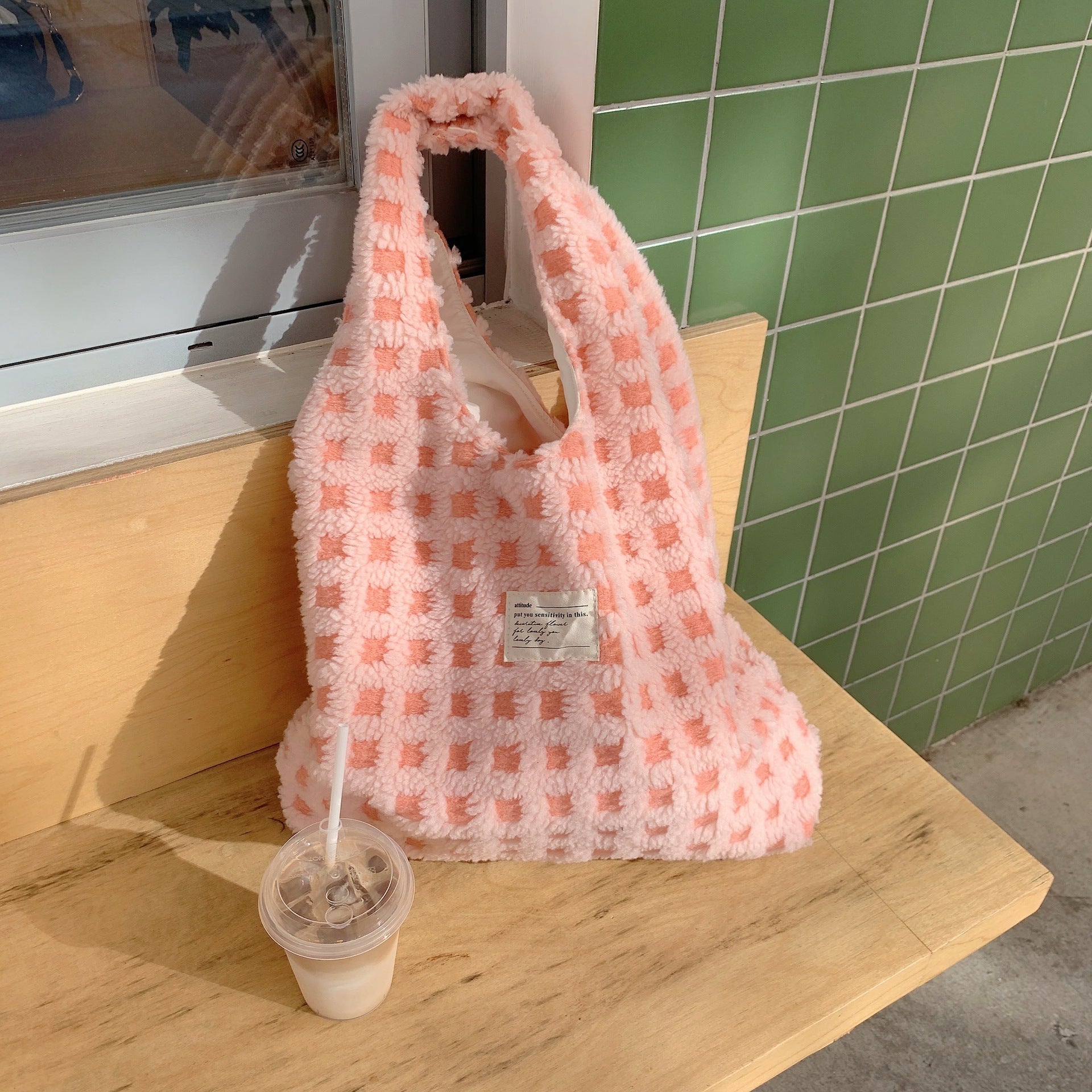 Macy Waffle Flannel Bag Tote Bag