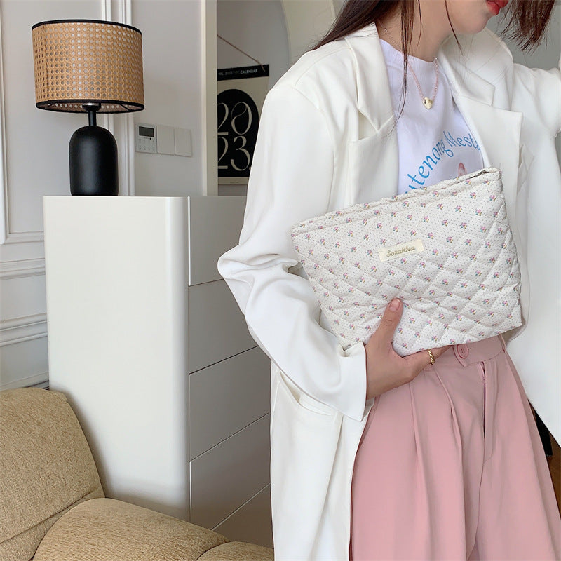 Tracy Quilted Beauty Organizer Pouch