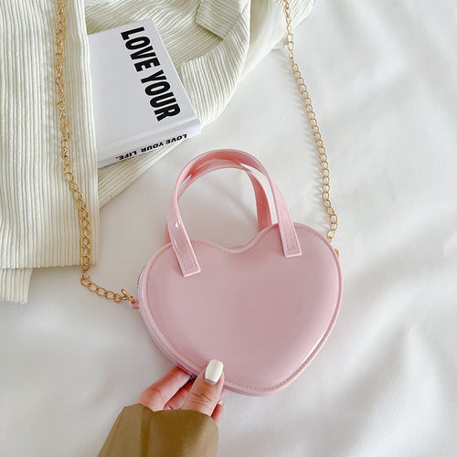 Jelly Heart Mini Crossbody Bag
