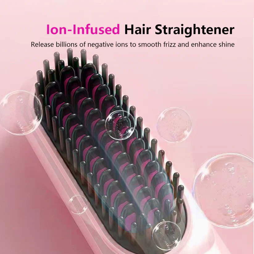 SmoothPro Cordless Hair Straightening Brush