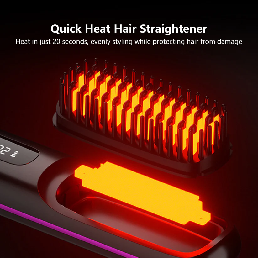 SmoothPro Cordless Hair Straightening Brush