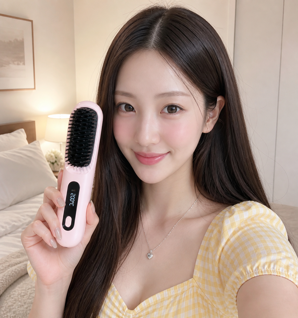 SmoothPro Cordless Hair Straightening Brush
